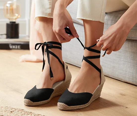 Espadrilles mit Keilabsatz