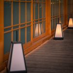 Moderne Stativ-Stehlampen mit Holzbeinen