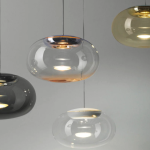 Kunsthandwerk: Handgeblasene Glaslampe