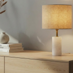 Elegante Marmor-Tischlampe für luxuriöse Schlafzimmerbeleuchtung